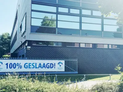 100% geslaagd!